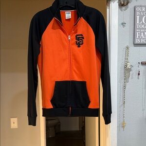 PINK Victoria's Secret Orange and Black Jacket